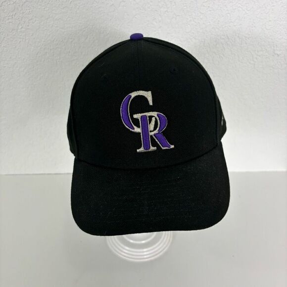 Colorado Rockies Baseball Black Baseball Hat - Picture 1 of 5